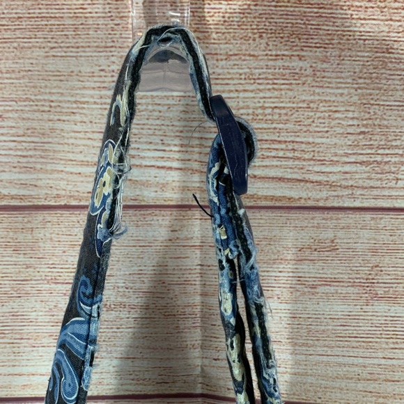 Vera Bradley Windsor Navy Fold Over Bag - Picture 6 of 9